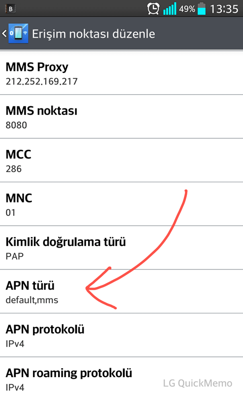  (internet paketi yokken) MMS atamama sorunu çözümü (Turkcell örneğiyle)