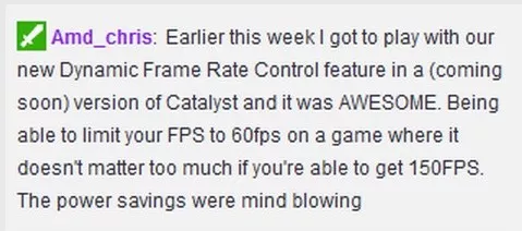  Dynamic Frame Rate Control AMD
