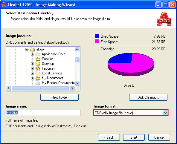  daemon tools da imaj dosyası hazırlama ?