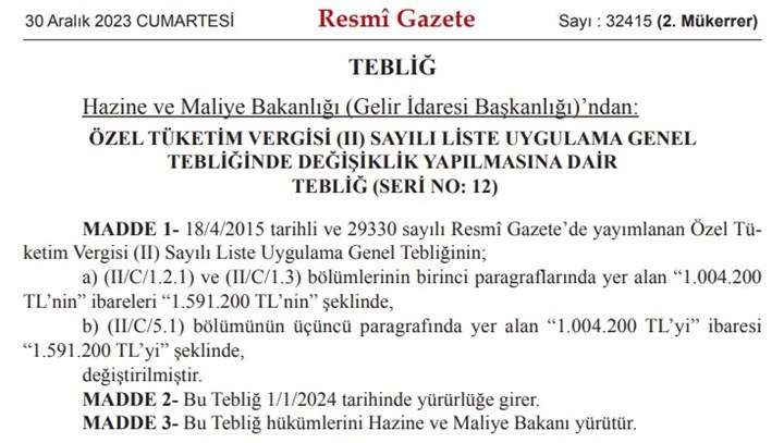 2024 engelli araç limiti belli oldu! İşte ÖTV muafiyetinde güncel üst limit