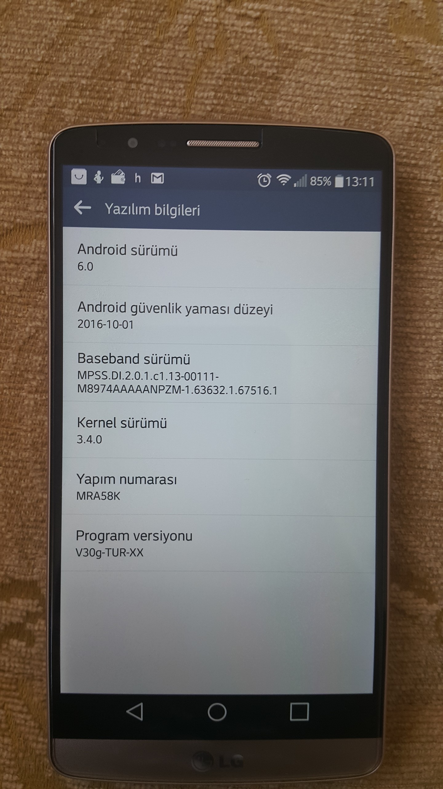 Tertemiz lg g3 16 gb 525 tl(batarya yeni) yeni fotoğraflar eklendi