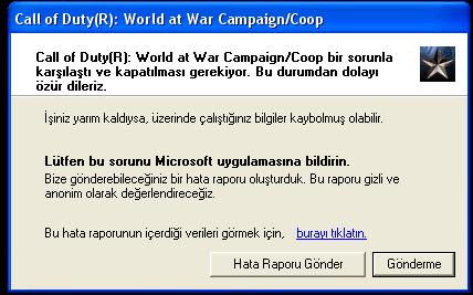  Call Of Duty World at War Sorunları Ve Çözümleri