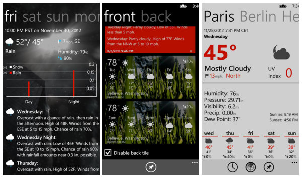 Amazing Weather HD çok kısa bir süreliğine Windows Phone için ücretsiz