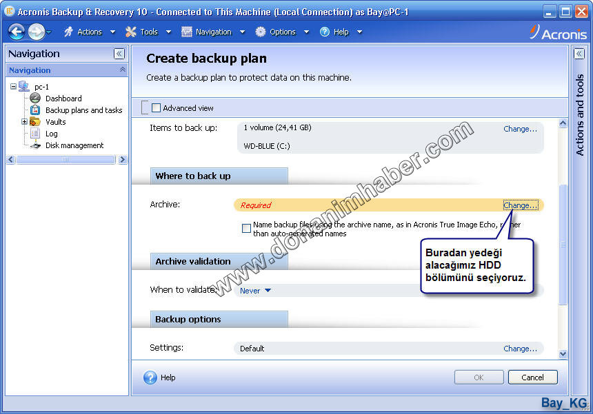  Acronis Backup & Recovery Server + Universal Restore (Resimli Anlatım)