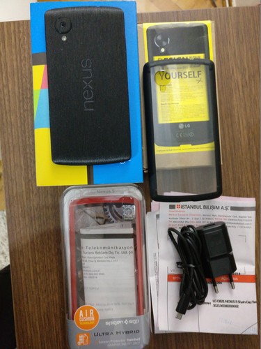  Nexus 5 16GB - Temiz - Full kutu - Ringke - Spigen - Dbrand