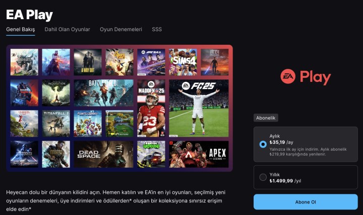 EA Play aboneliği indirimli olarak Epic Store’a eklendi