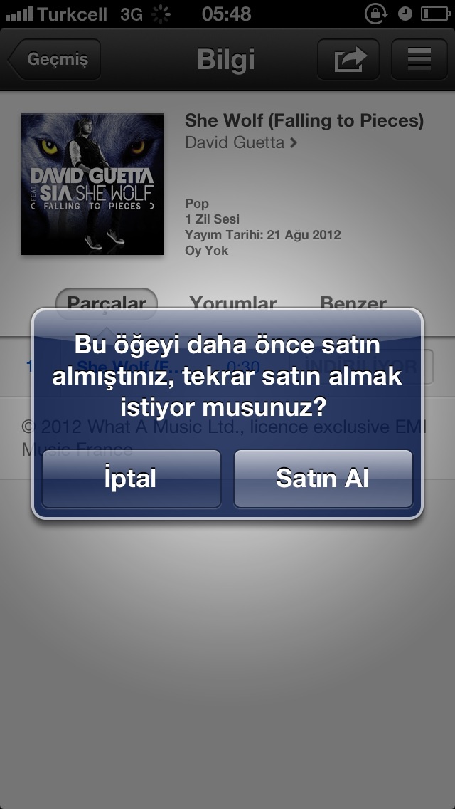  itunes zil sesi indirme sorunu