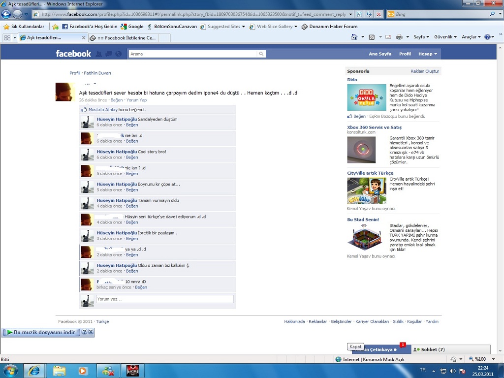  == Facebook İletilerine Cevap Olarak DH Replikleri Yazıyoruz ==
