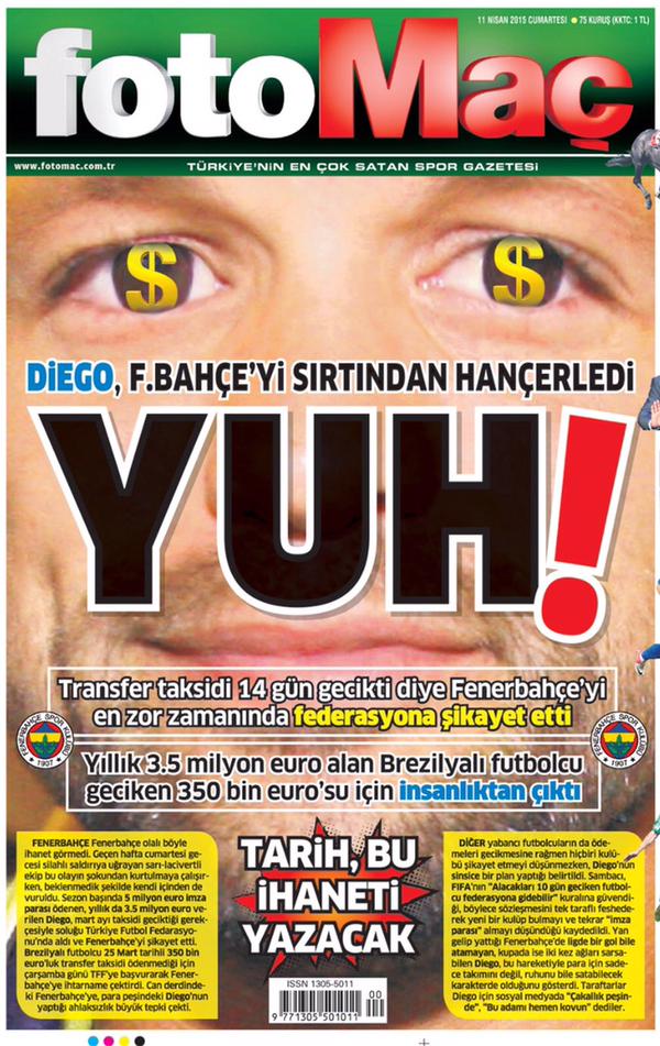  Diego ve Sneijder'in parasını alamaması, Hürriyet'in algı yönetimi