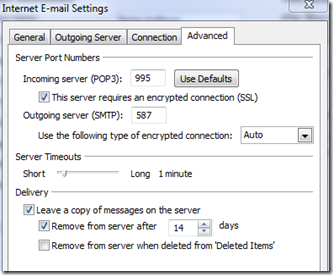  Outlook Mail Sorunu