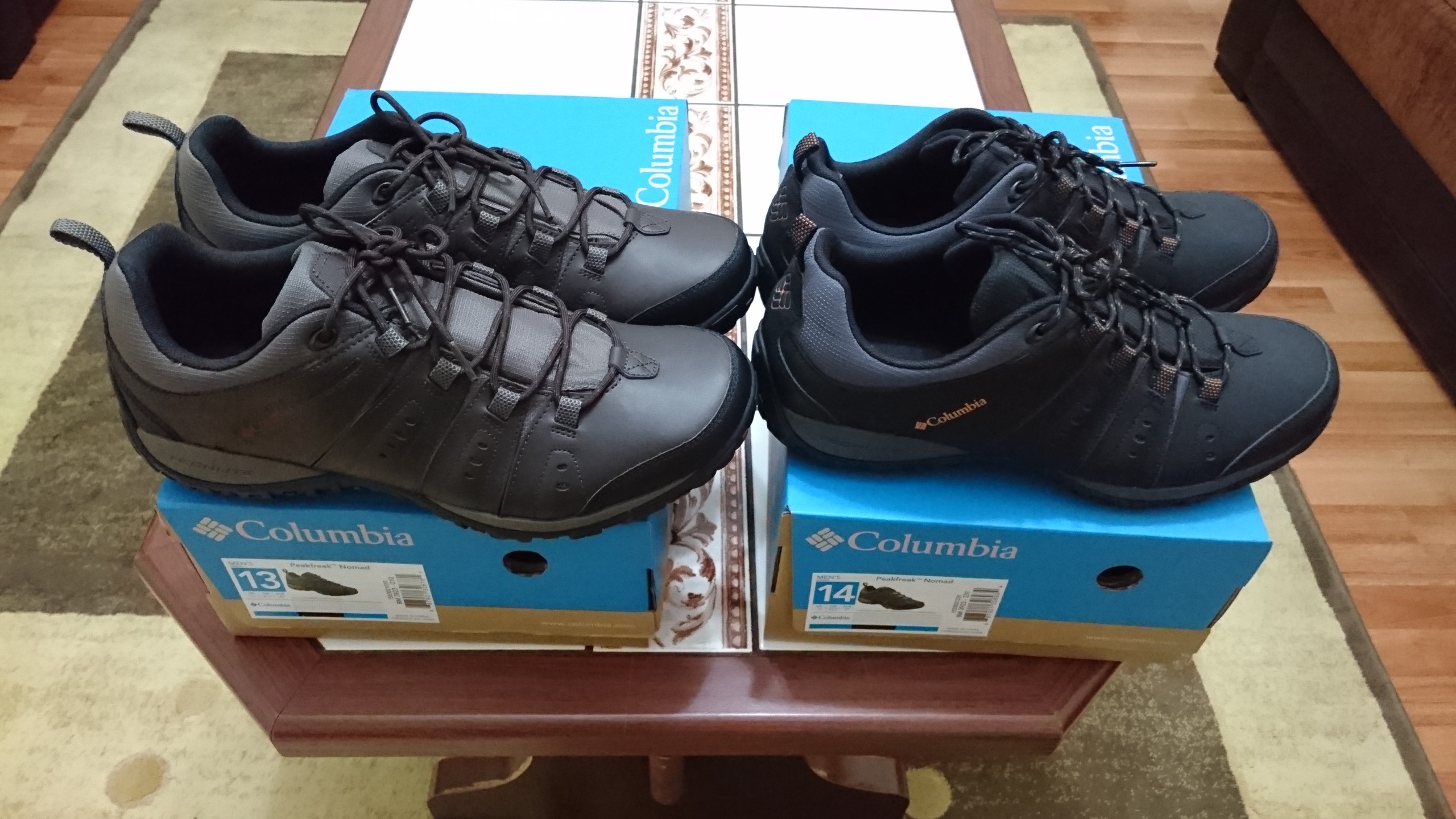  SATILIK -- 2 adet Columbia Peakfreak Nomad Erkek Yürüyüş Ayakkabısı (46-47 numara )
