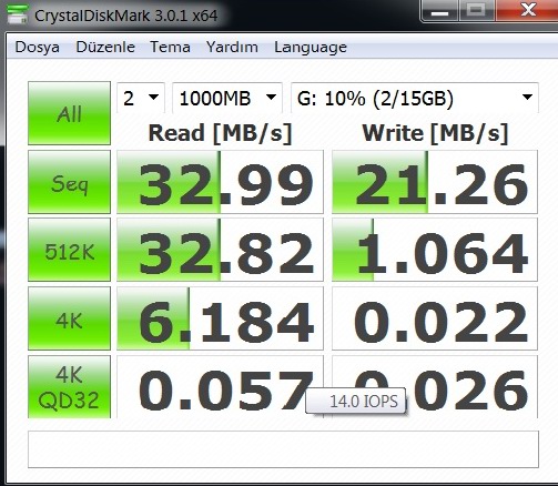  FLASH DISK TEST BAŞLIĞI!!!