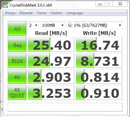  FLASH DISK TEST BAŞLIĞI!!!