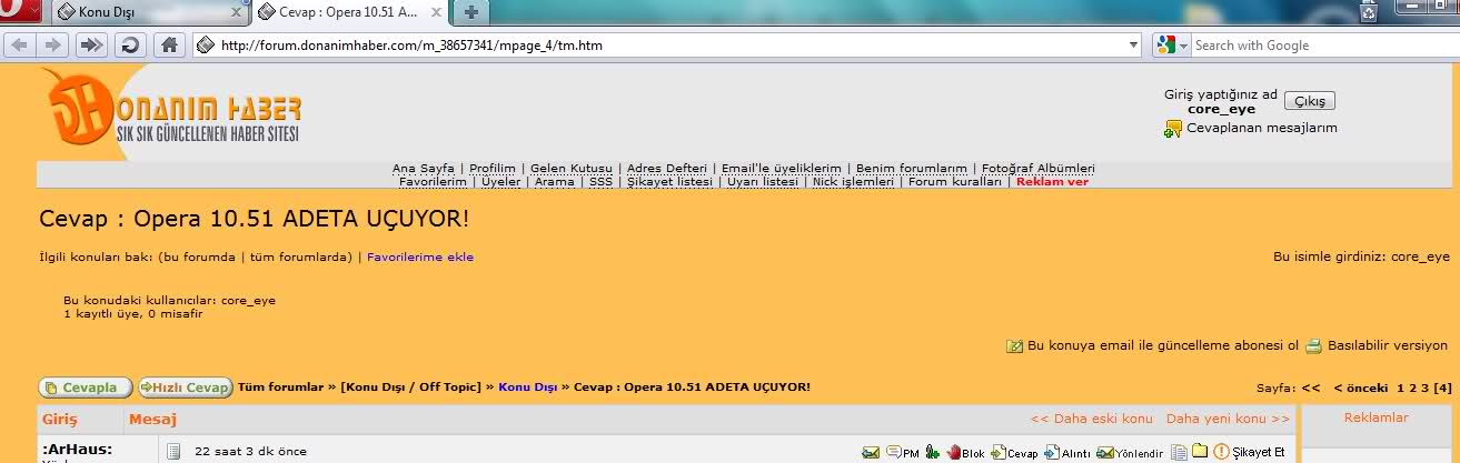  Opera 10.51 ADETA UÇUYOR!