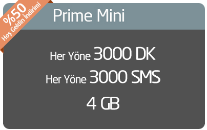  Avea Prime BOMBA !  3000 DK + 3000 SMS + 4GB Hepsi 37,50 LİRA !