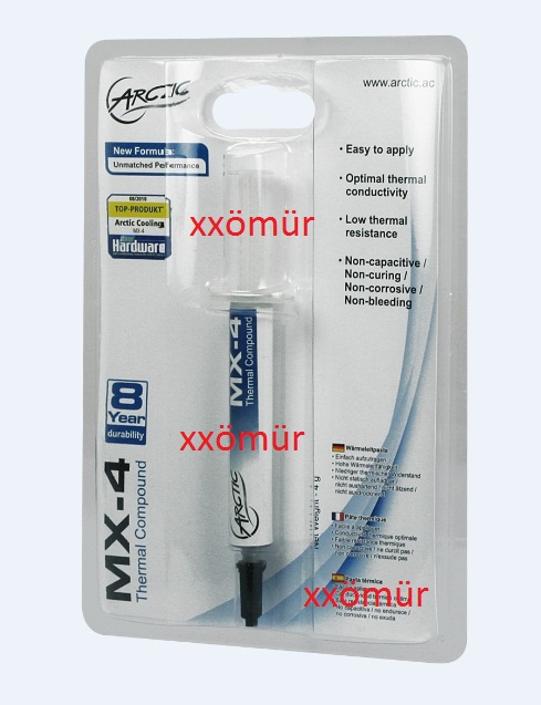  ARCTİC COOLİNG MX4 TERMAL MACUN 22 TL (YENİ SERİ 2013)