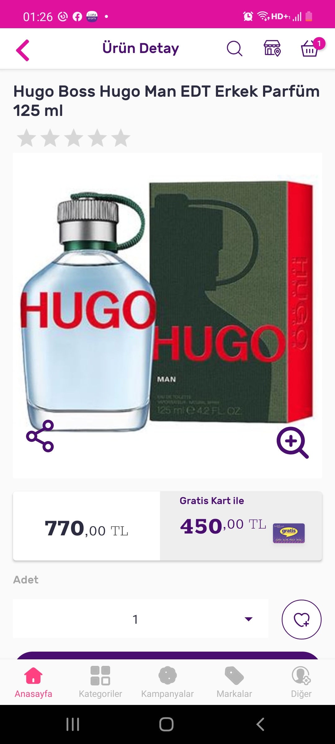 Overzicht Advertentie democratische Partij Hugo Boss Hugo Man 125 ml 400 TL (Gratis) | DonanımHaber Forum