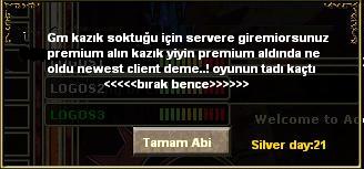  >>>ARKADASLAR SERVERDEN SERVERE PARA AKTARMAYI BİLEN PLS<<<