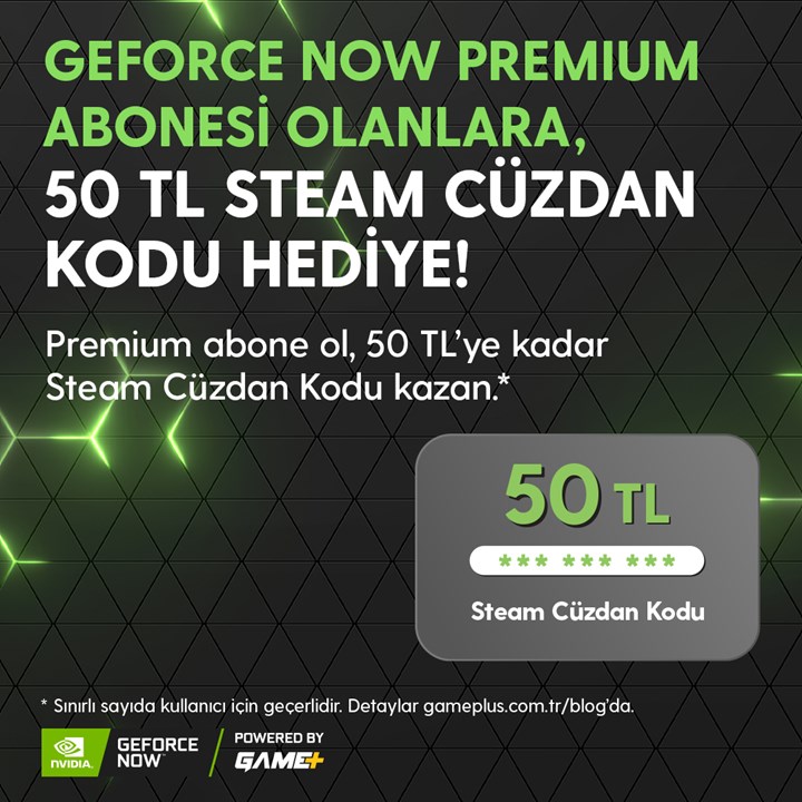 Game+'ta yeni kampanya başladı: Premium üyelere, 50 TL'lik Steam kodu hediye