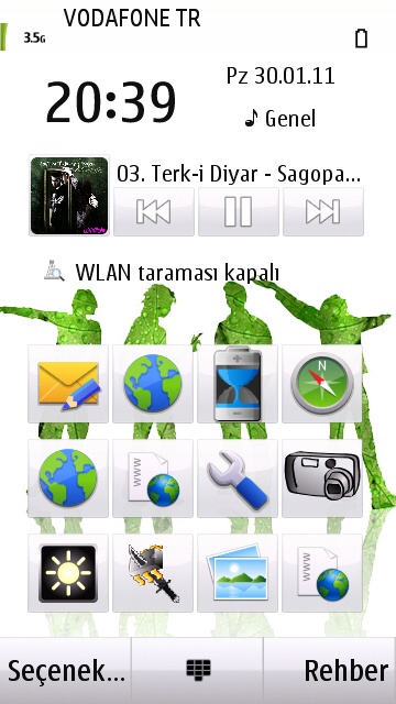  Güncellendi.Nokia 5800,5530,n97,5230 ve tüm s60_v5 'ler için FULL Tema