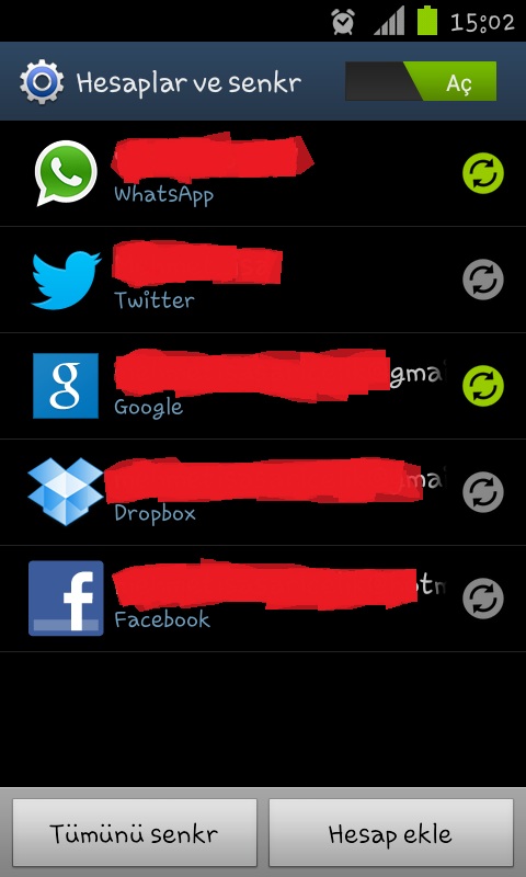  samsung s2 ve whatsapp kapatmak mümkünmü