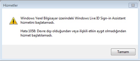  Windows Live Messenger 2011 Hata Kodu: 80070422 (sorun çözüldü)