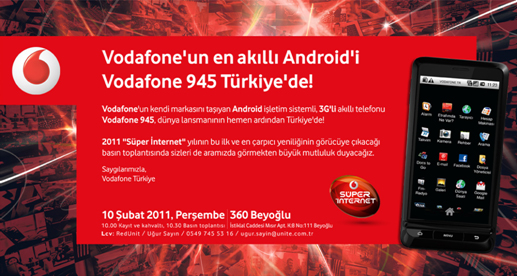  VODAFONE(ZTE) 945 KULLANICILARI KLUBU