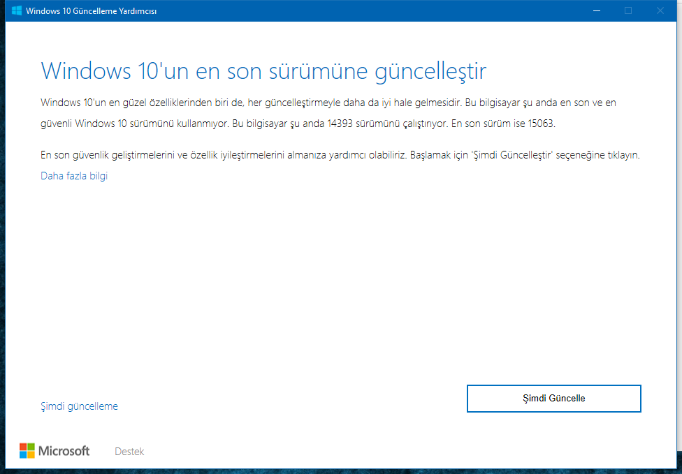 Windows 10 Creators Update güncellemesi başladı