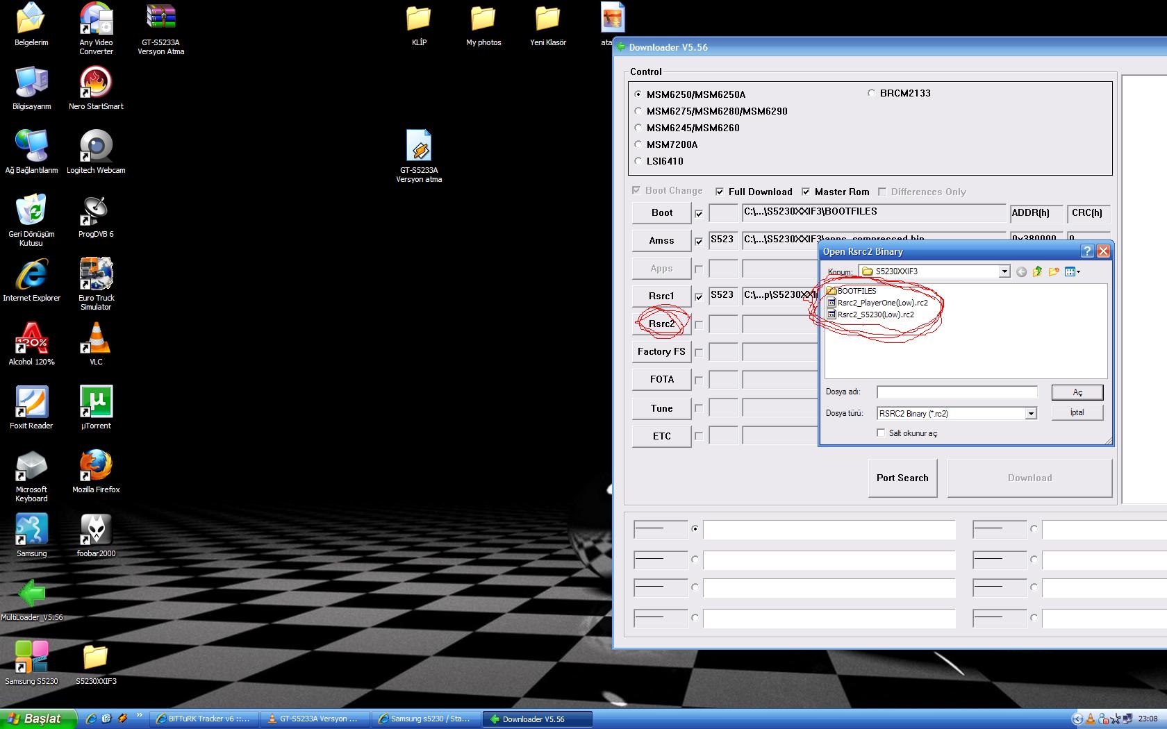  )))))>Samsung s5230 / Star Firmware Güncelleme<(((((