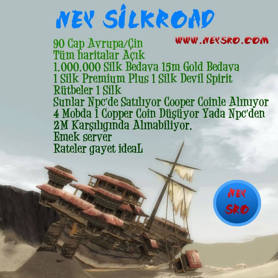  Ney Silkroad İle Karsındayız Pre Bedava Devil bedava Tl ile sadece global alınıyor :)