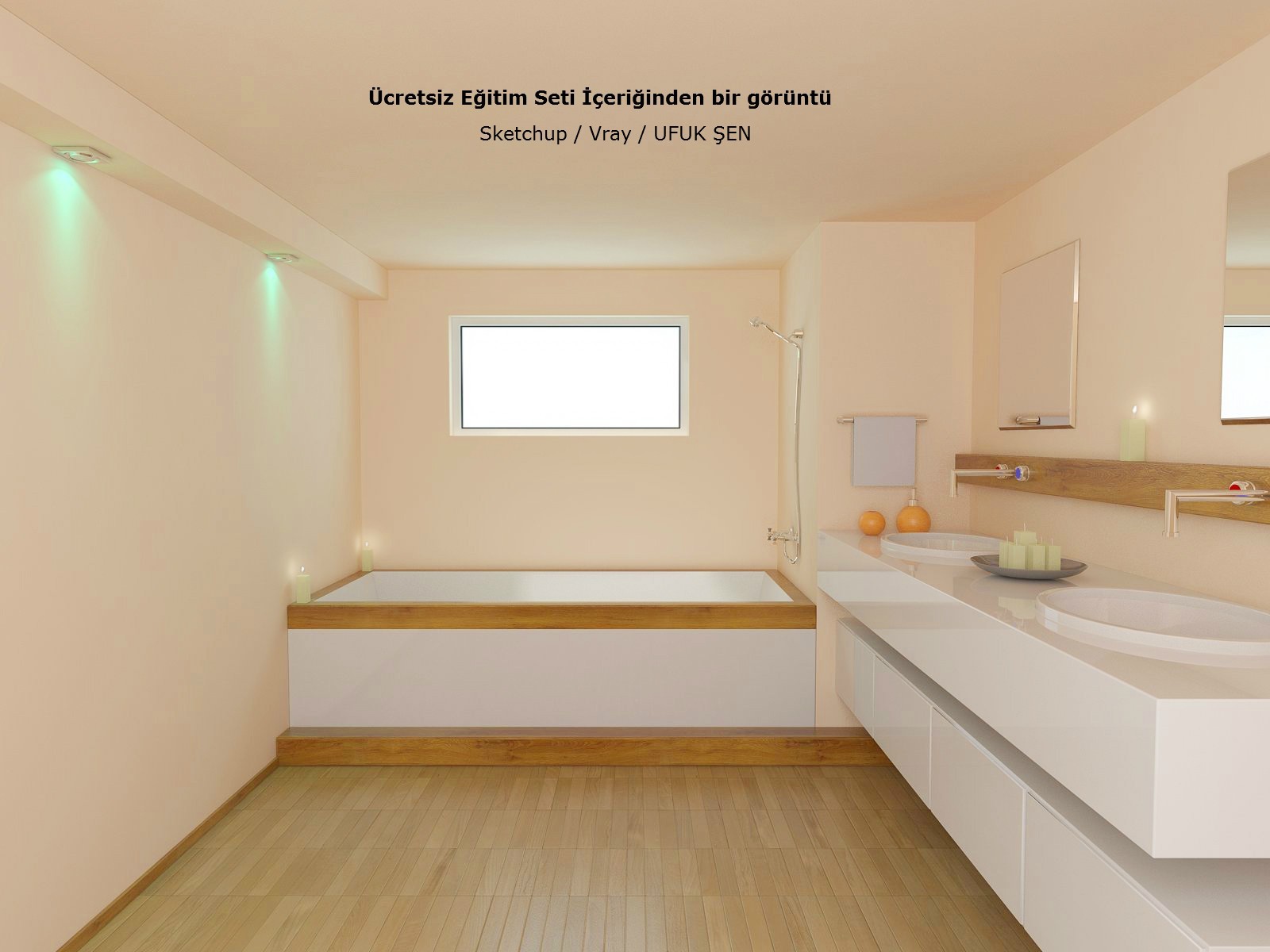  Banyo Modelle ve Vray Dersi (ücretsiz)