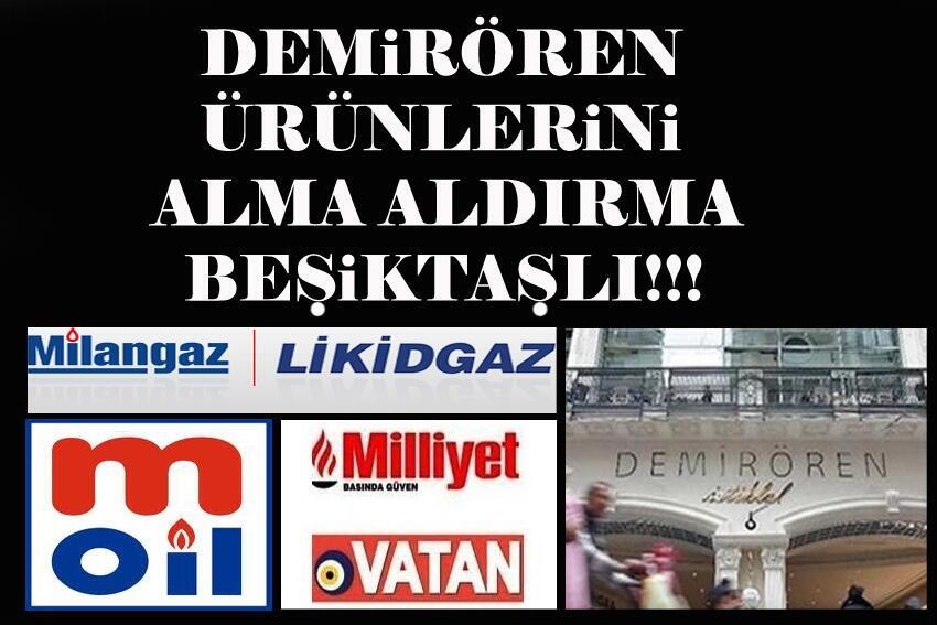  Demirörenin ürünlerini boykot ediyoruz