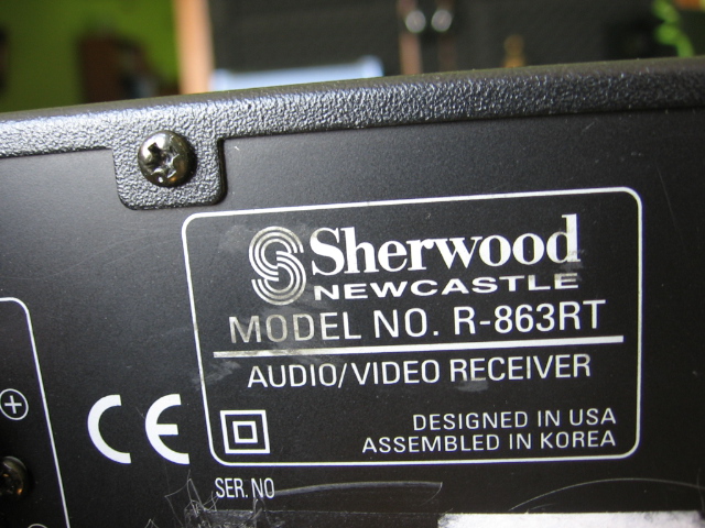  Sherwood 7.1 7x110 Watt @ 8 ohm Professional Surround Receiver