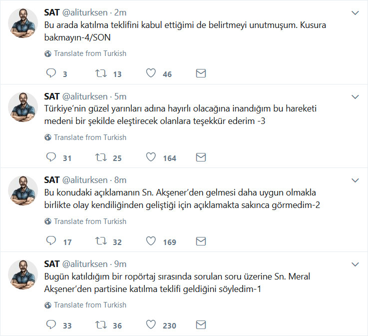 Kardak Kahramanı Ali Türkşen, Meral Akşener'in Partisine Katıldı