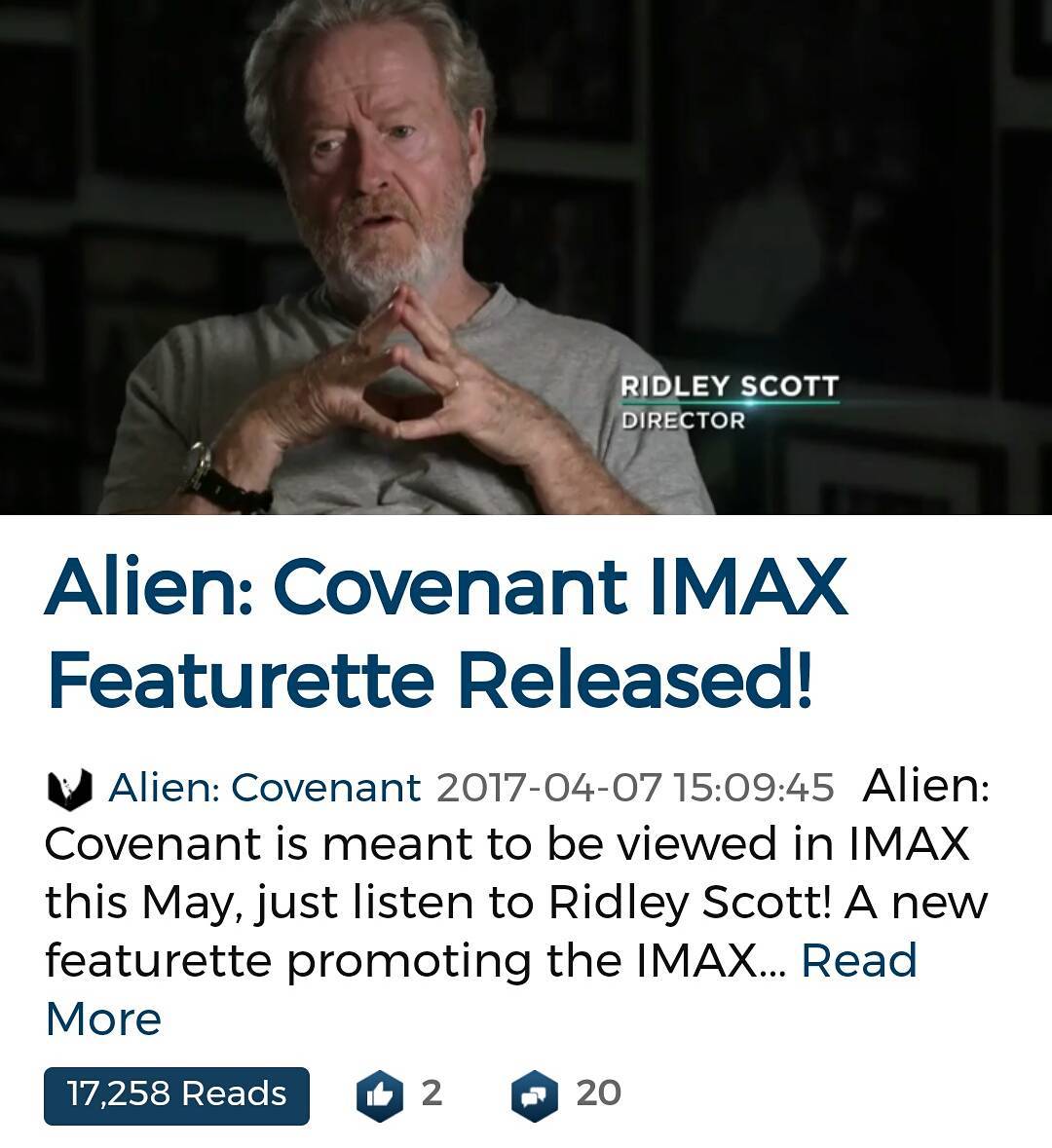 Alien: Covenant  a.k.a Prometheus 2 --   12 MAYIS 2017