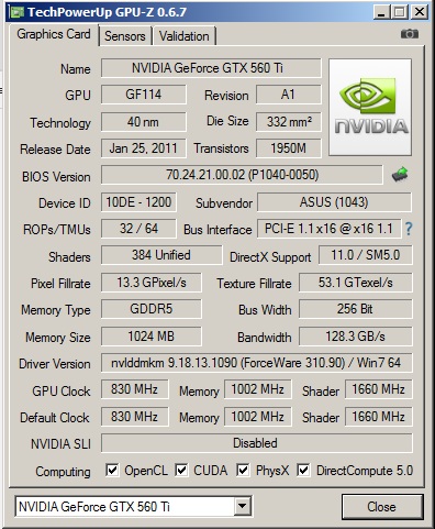  Orjinal mi acaba Asus GTX 560 TI DC2 ?