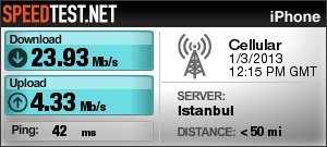  İpad 3G hız testleri