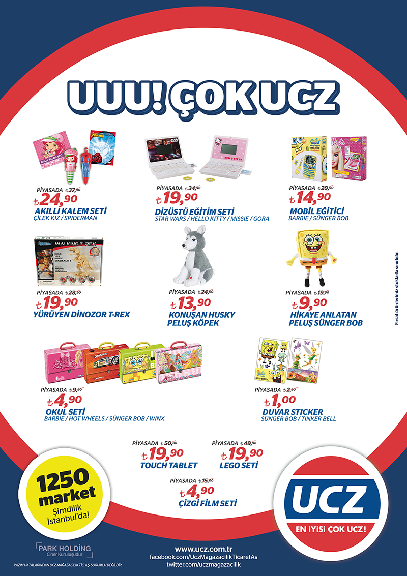  UCZ Markette sünger Bob oyuncağı 10 lıra