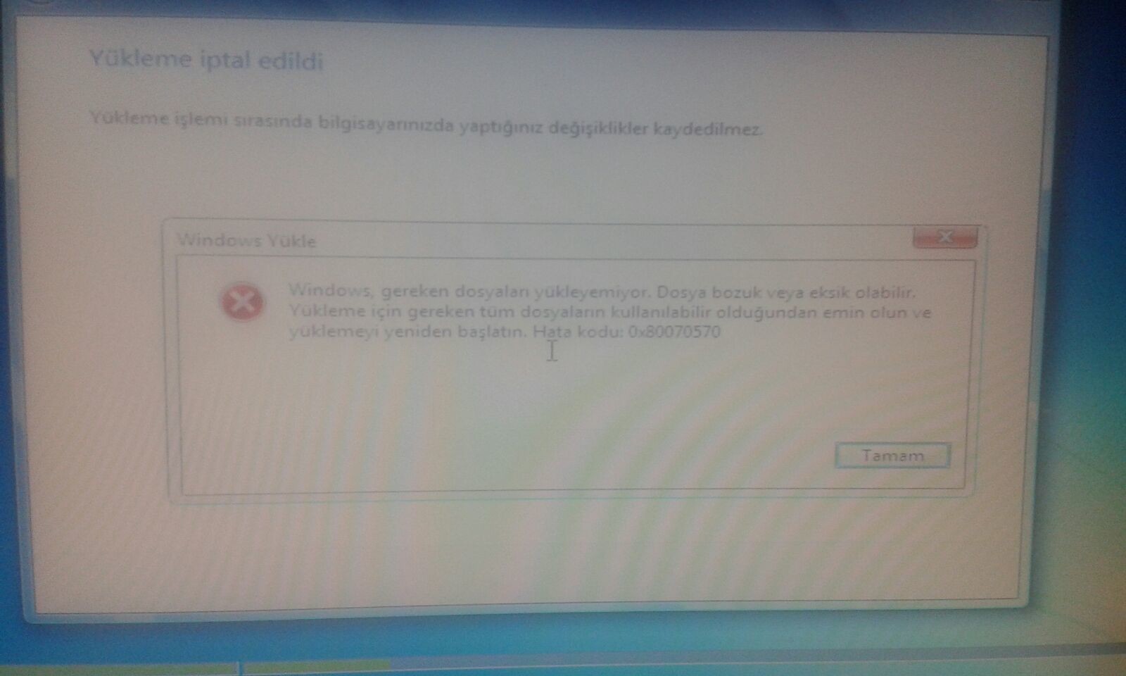  Win7 Format Hatası