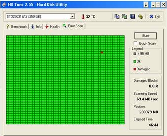  HD tune programlı ile harddisk testi resimli anlatım