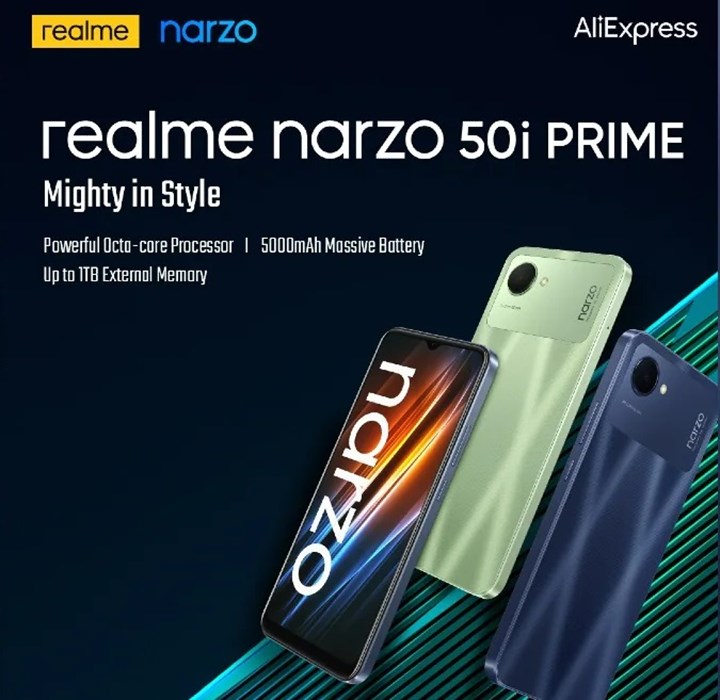 Realme Narzo 50i Prime yine 100 dolar