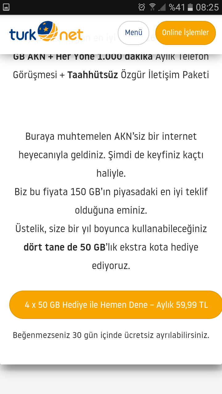 Türknet Fiber Sorgulama Açıldı!