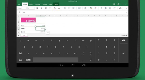 Microsoft, Excel kullanıcıları için geliştirdiği özel Android klavyesini yayınlandı