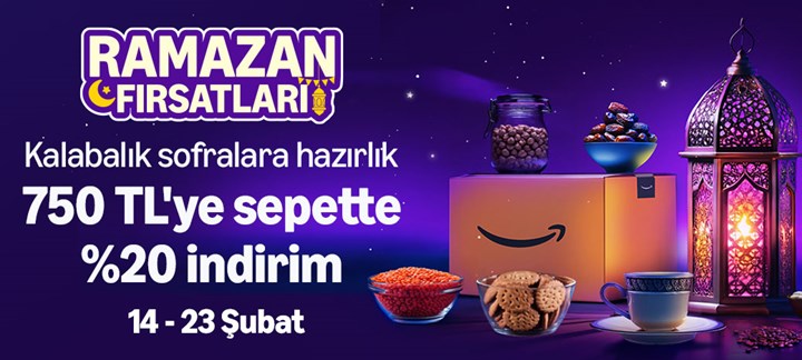 Amazon’da market ürünlerinde Ramazan’a özel indirim başladı