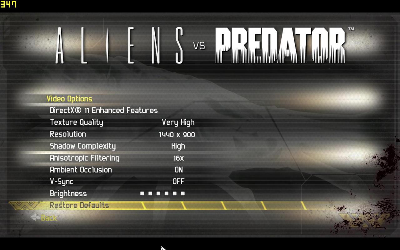  Aliens vs Predator: DX11 Benchmark