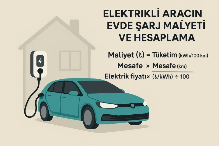 Elektrikli Aracın Evde Şarj Maliyeti ve Hesaplama