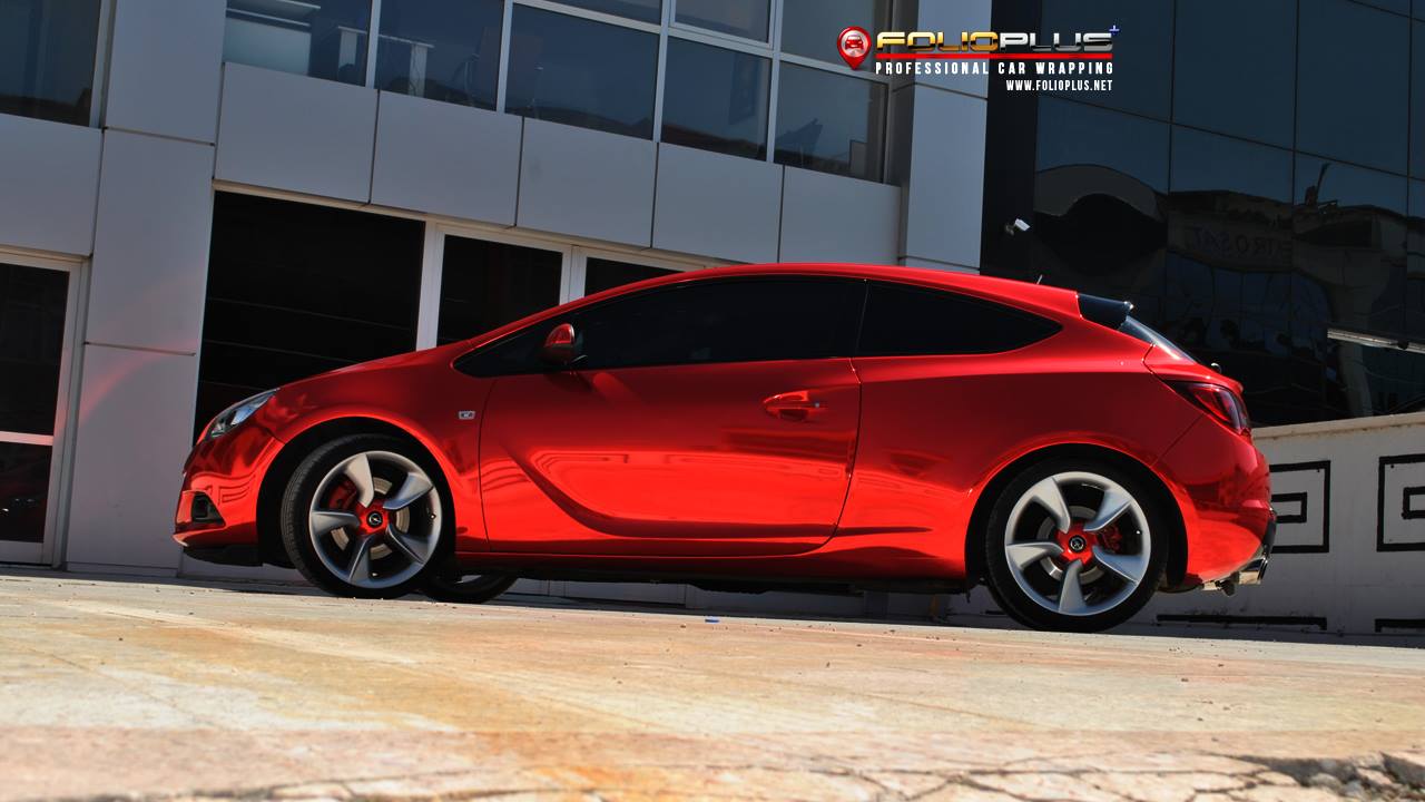  Chrome Red |Opel Astra GTC| FolioPlus Araç Kaplama Merkezi