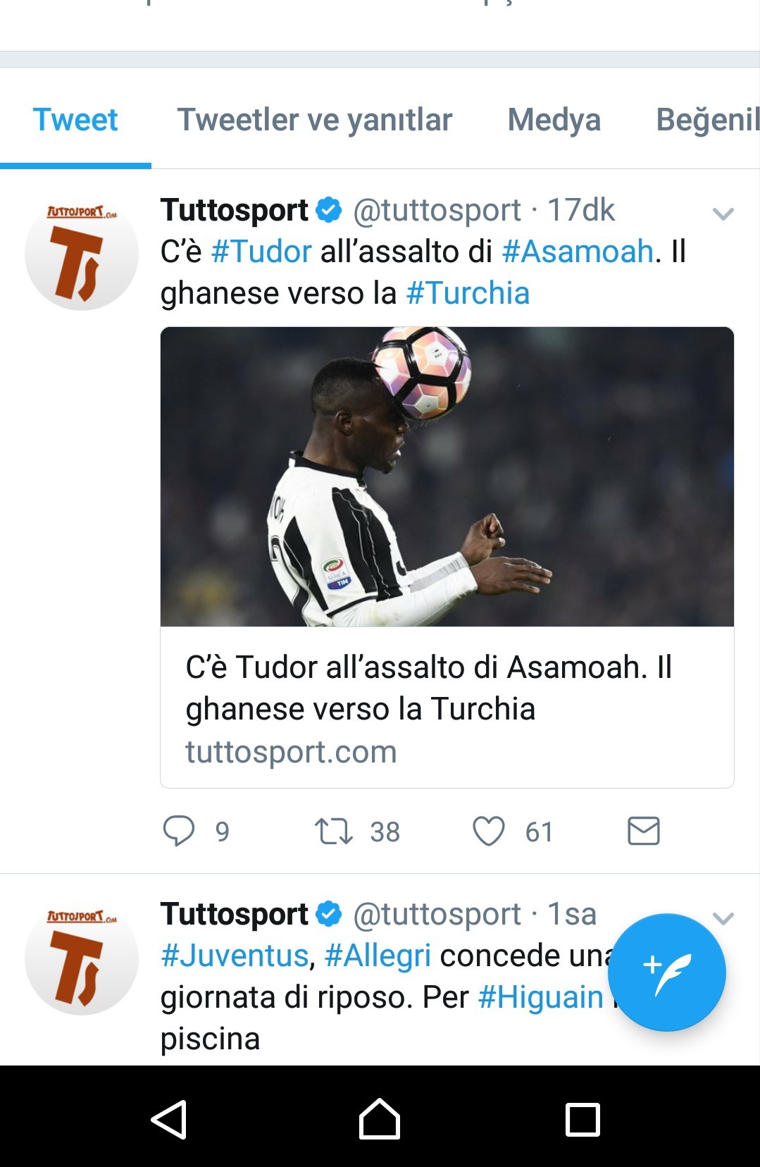 Asamoah En geç Perşembe İstanbul'da