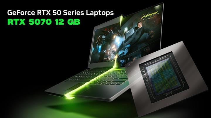 GeForce RTX 5070 mobil güncellendi: 12GB VRAM geliyor