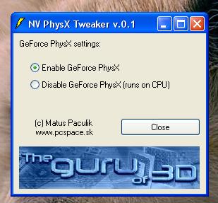  ## PhysX için Yeni Yazılım: NV PhysX Tweaker 1.0 ##